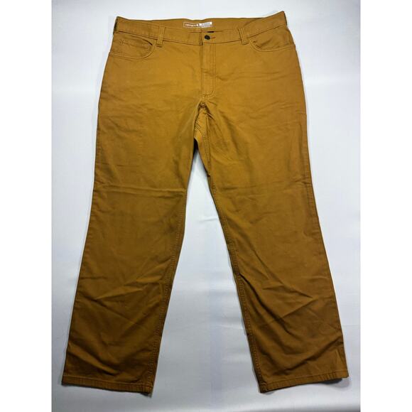 Carhartt Men's Relaxed Fit Straight Leg Tan Denim Jeans - Size 40x30 (41x30) - Picture 1 of 6